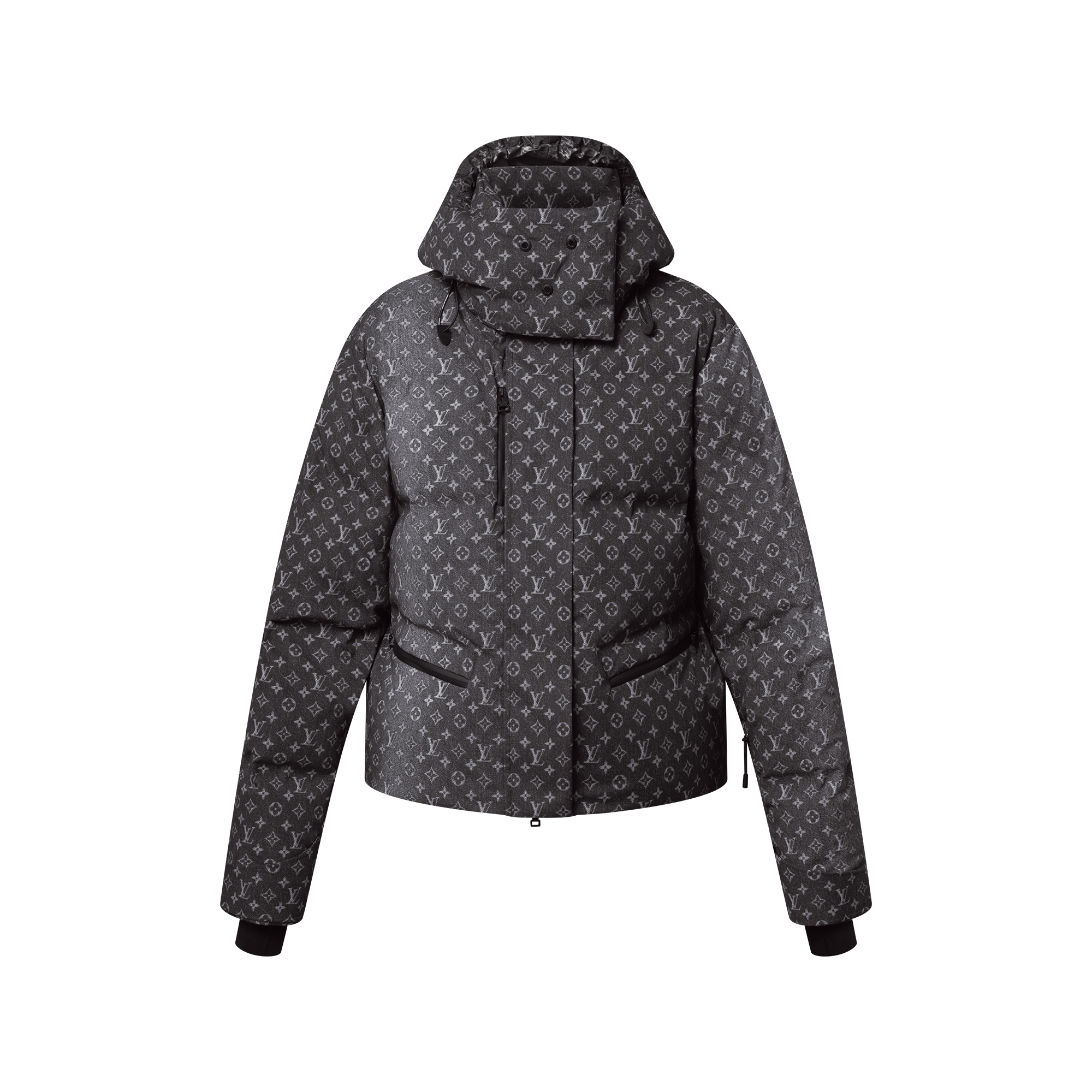 スキー user_6c811880 Denim-Effect Monogram Ski Jacket - Men - Discontinued Product